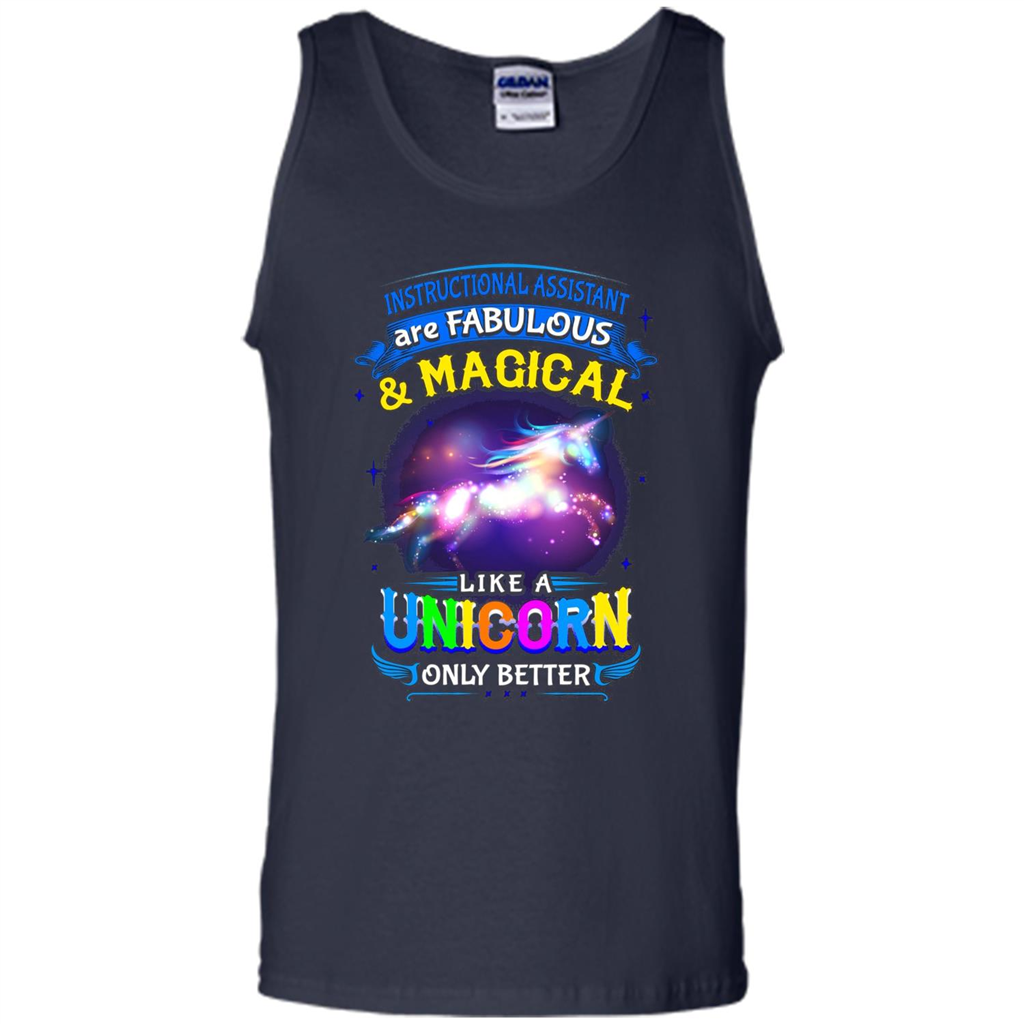 Instructional Assistants Are Fabulous And Magic Like A Unicorn Only Better T-shirt Navy