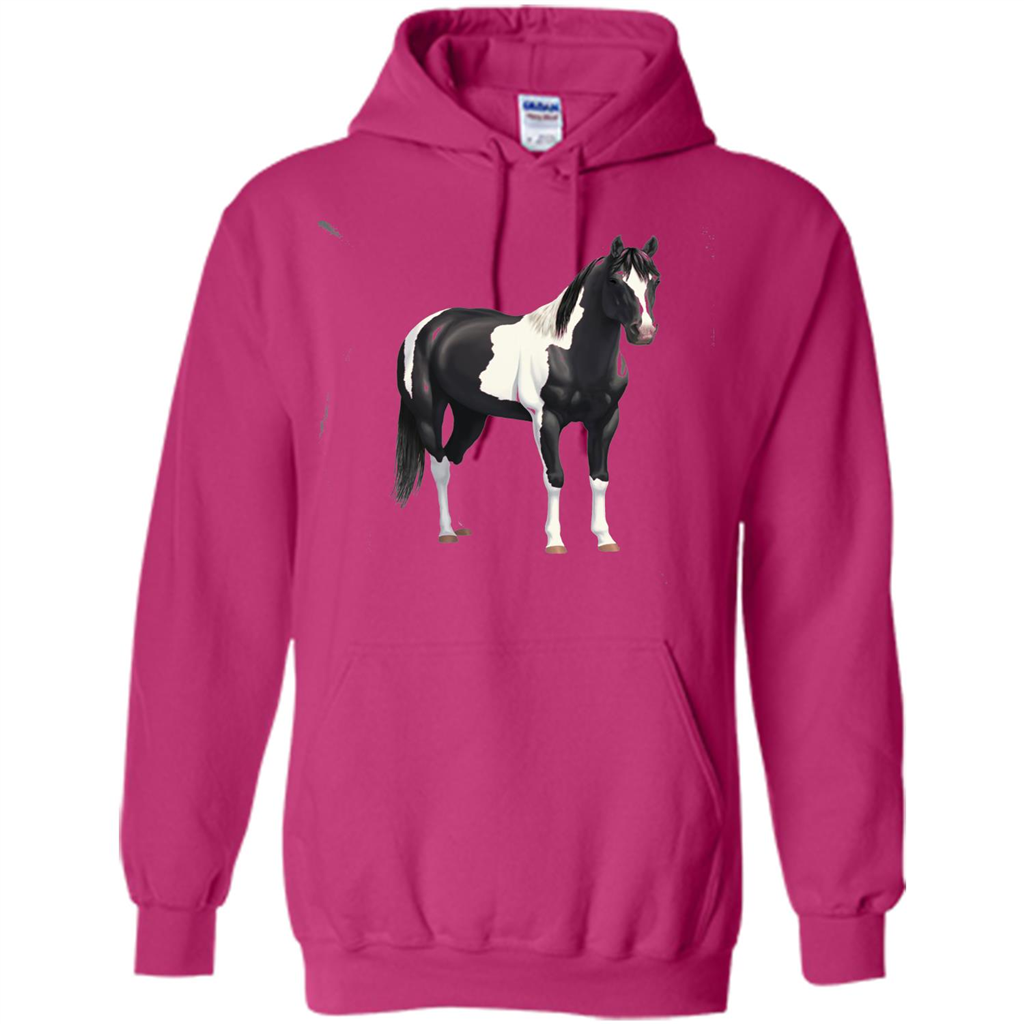 Beautiful Black Horse T-shirt Heliconia