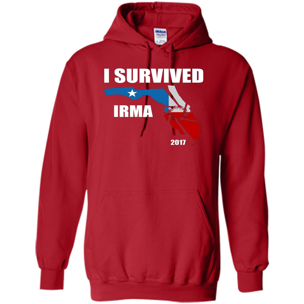 I Survived Hurricane Irma 2017 T-shirt Red