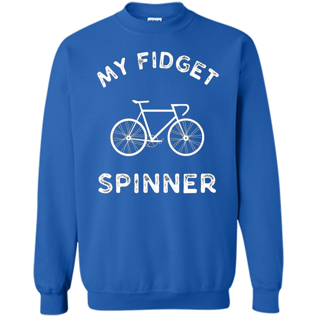 Funny Cool Cycling Mountain Biking T-shirt My Fidget Spinner Royal