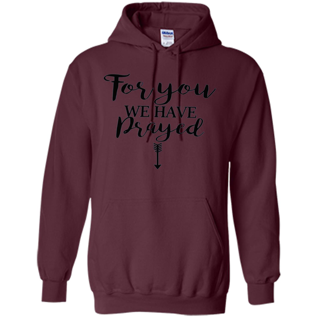 Pregnancy Announcement T-shirt Mother's Day For You We Have Prayed Maroon