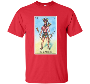 El Apache Card T-shirt Tarot Loteria T-shirt