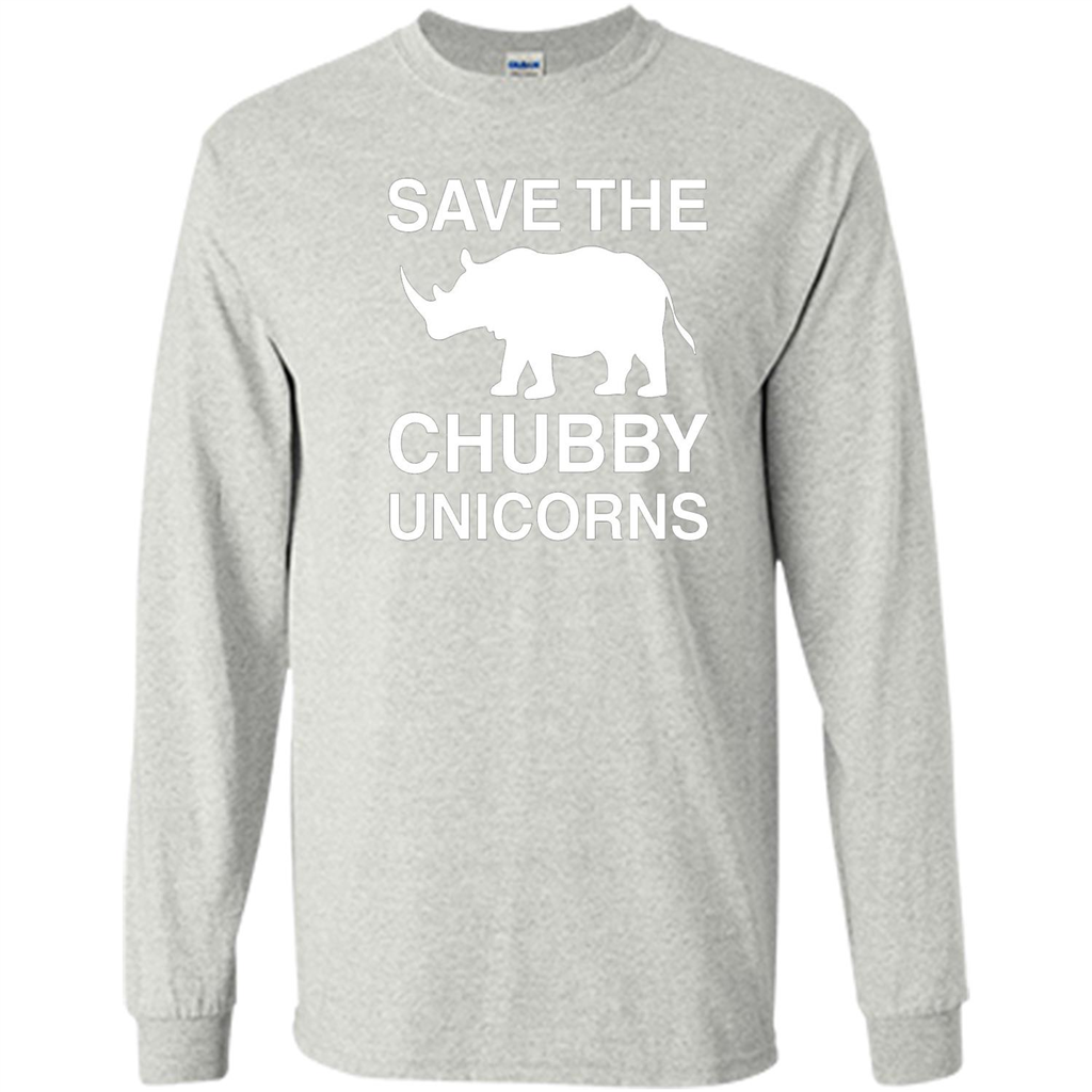 Save the Chubby Unicorns T Shirt For Men, Womens, and Kids Ash