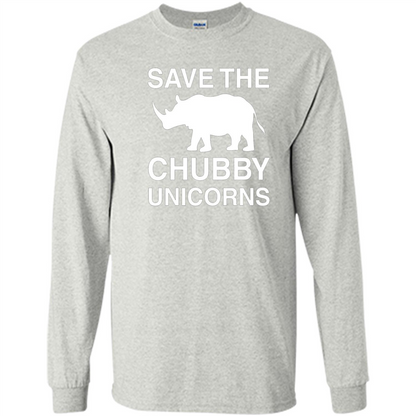Save the Chubby Unicorns T Shirt For Men, Womens, and Kids Ash