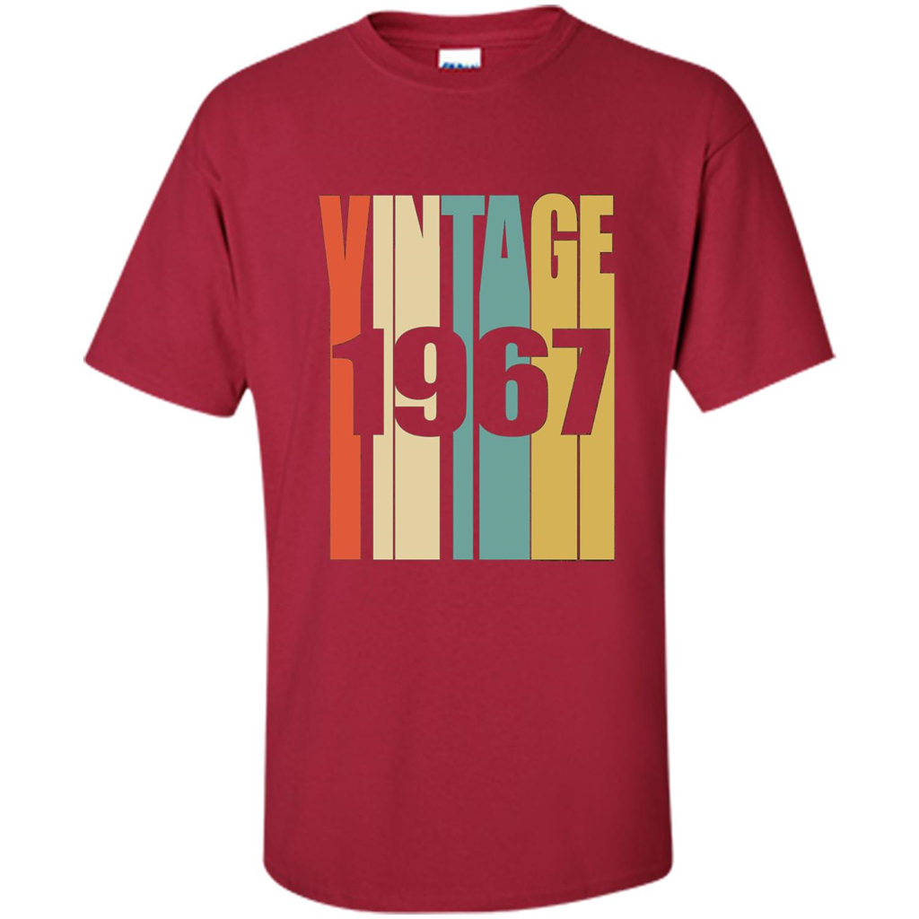 Retro Vintage 1967 T-shirt 50th Birthday T-shirt Cardinal