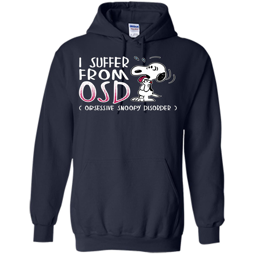 Snoopy T-shirt I Suffer From OSD Obsessive Snoopy Disorder Navy