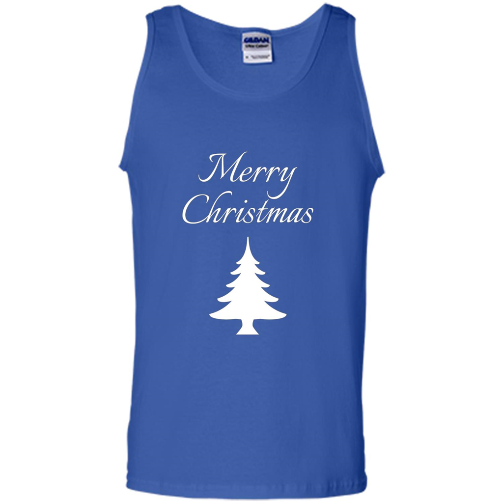 Merry Christmas Xmas Tree T-Shirt Royal