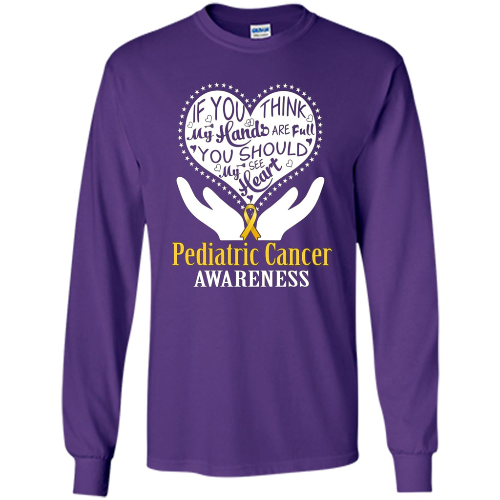 Pediatric Cancer T-shirt Raise Awareness Purple