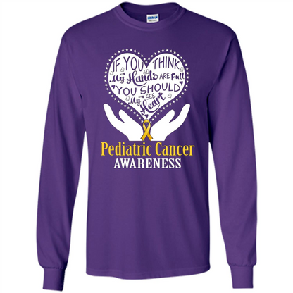 Pediatric Cancer T-shirt Raise Awareness Purple