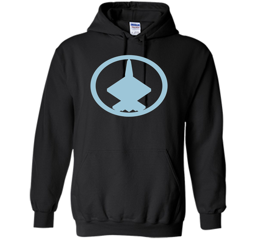 YF-23 (Blue) Air Force Military Fighter Jet T-shirt Black S