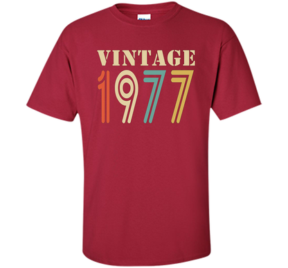 Vintage 1977 - 40th birthday gift shirt t-shirt Cardinal