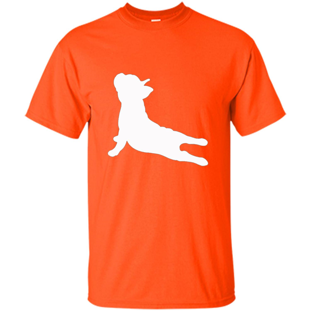 French Bulldog Yoga T-shirt Orange
