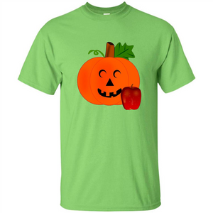 Cute Teacher Pumpkin Apple Halloween Costume T-shirt