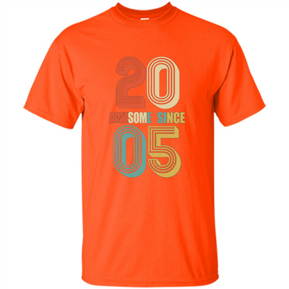 Awesome Since 2005 T-Shirt Orange