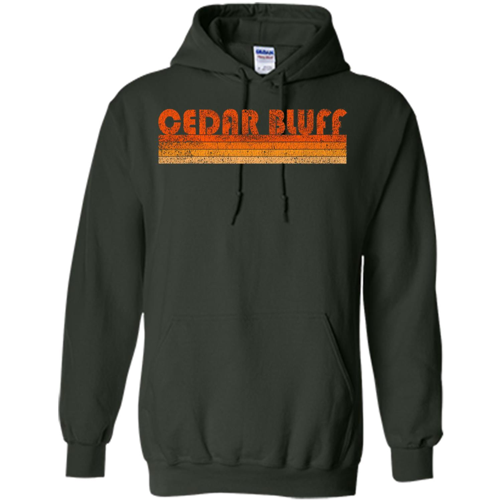 Vintage Retro Cedar Bluff Alabama T-shirt Forest Green