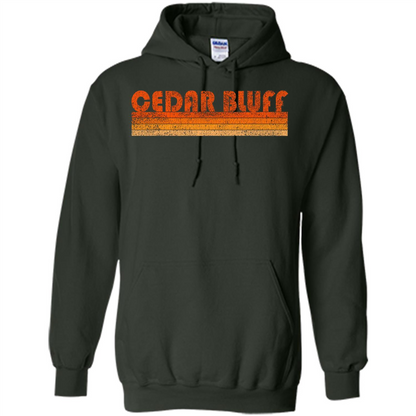 Vintage Retro Cedar Bluff Alabama T-shirt Forest Green