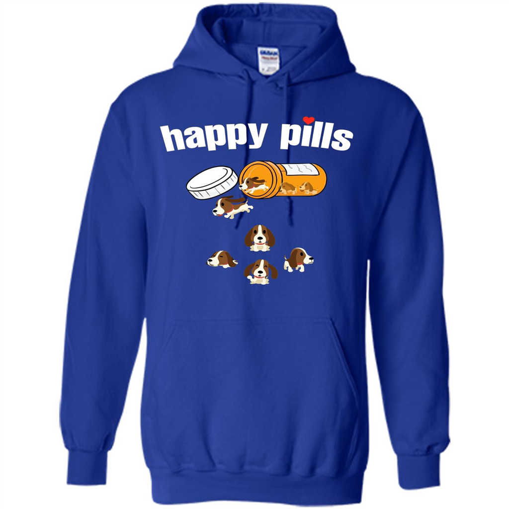 Dog Lover T-shirt Happy Pills T-shirt Royal