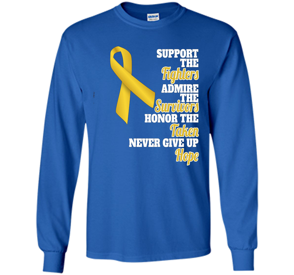 Cancer Awareness T-shirt Support Childhood Cancer Awareness Royal