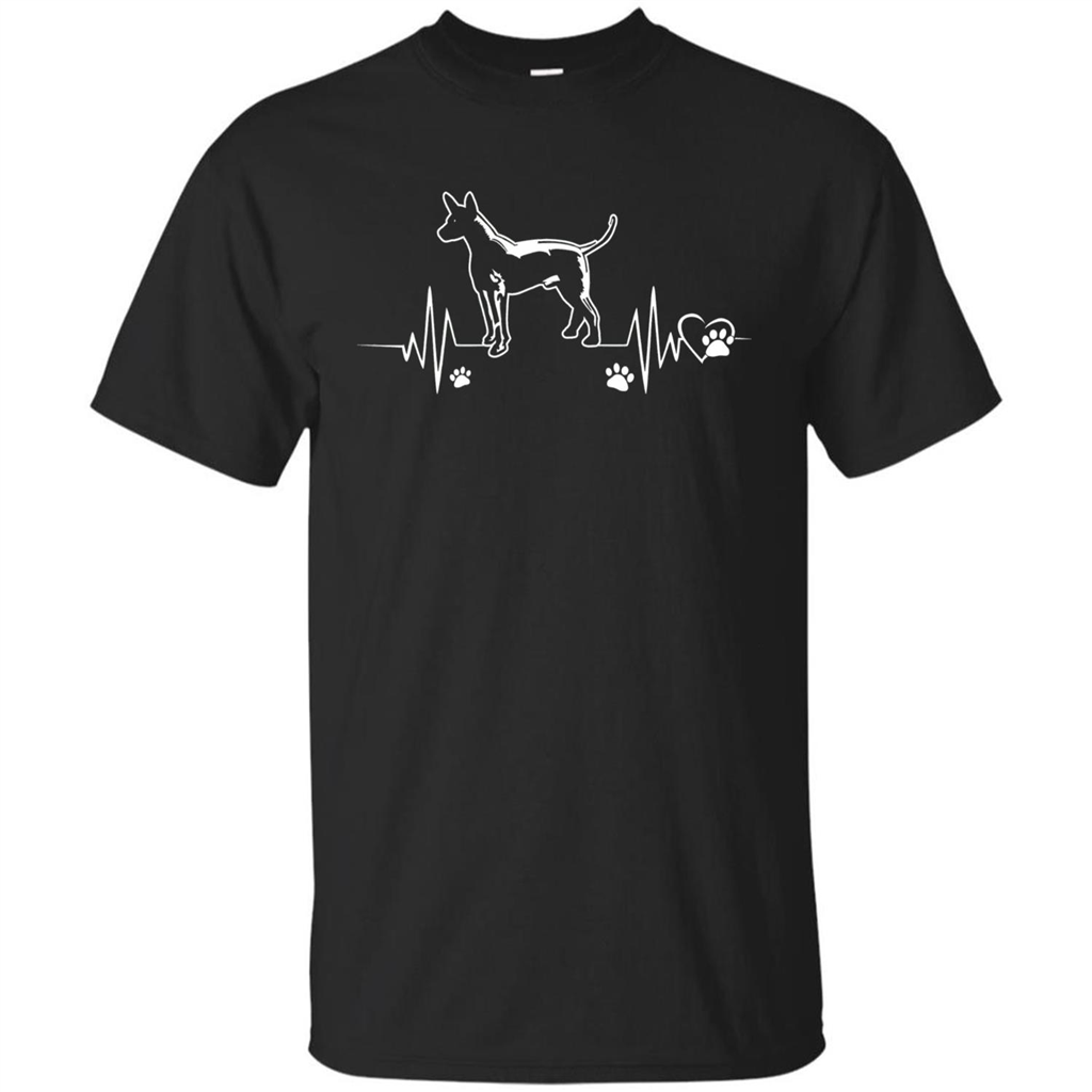 Heartbeat Mexican Hairless Dog T-shirt Heartbeat Paw Dogs