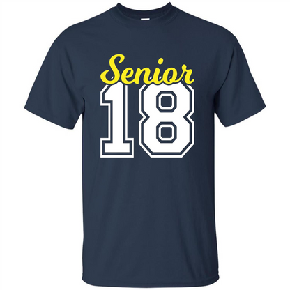 Senior Class of 2018 Jersey Style T-shirt Navy