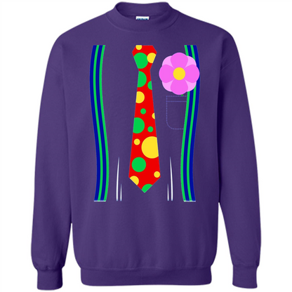 Halloween Clown Costume T-shirt Purple
