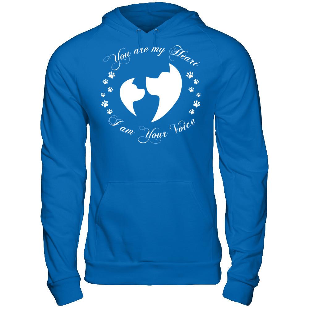 My Dogs - You Are My Heart I Am Your Voice Gildan - Pullover Hoodie Royal