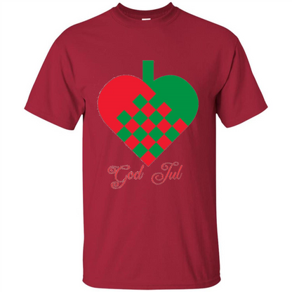 God Jul Merry Christmas T-shirt Cardinal