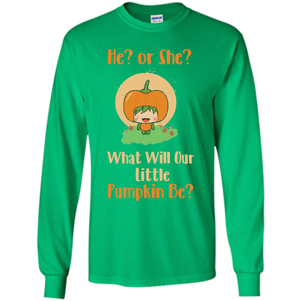 Halloween T-shirt What Will Our Little Pumpkin Be T-shirt