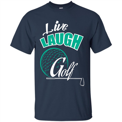 Goft T-shirt Live Laugh Golf Navy