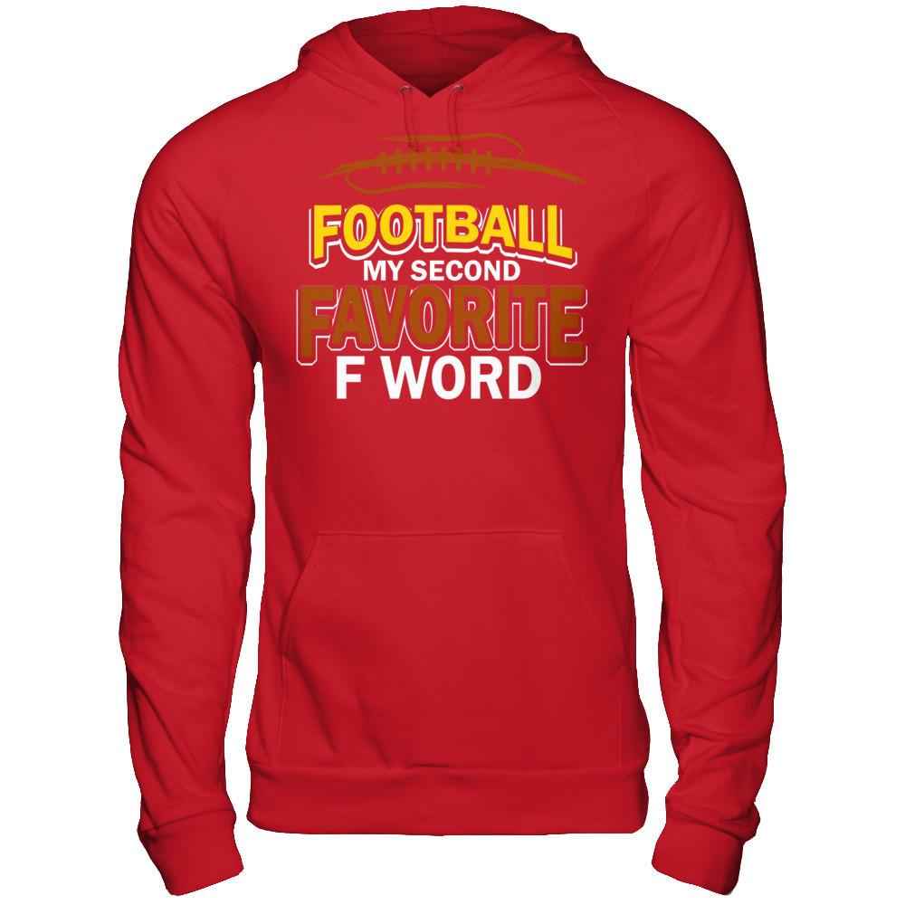 Football - My Second Favorite F Word T-shirt Gildan - Pullover Hoodie Red