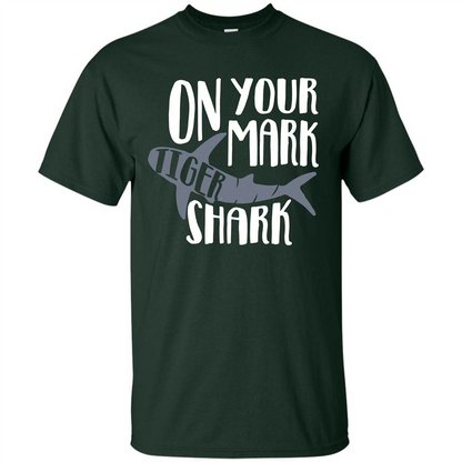 Tiger Shark T-shirt On Your Mark Tiger Shark T-shirt Forest Green