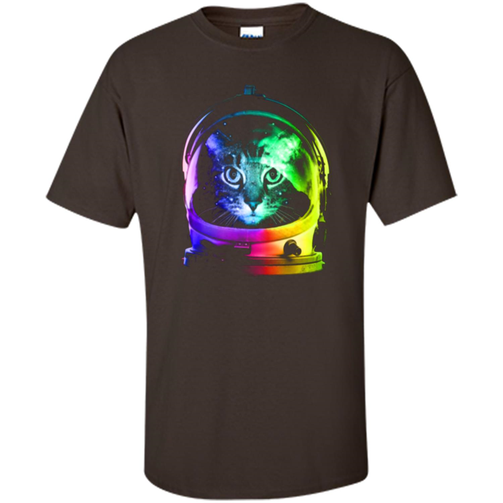 Astronaut Cat T-shirt Dark Chocolate