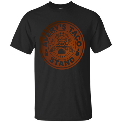 Avery's Taco Stand Bronze T-shirt Black