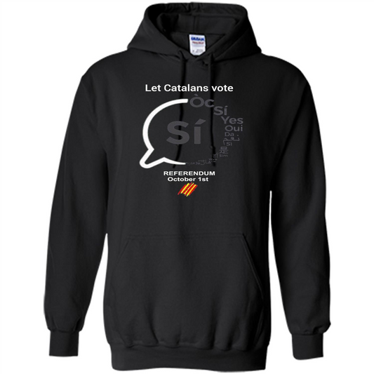 Let Catalans Vote T-shirt Catalunya Catalonia Black