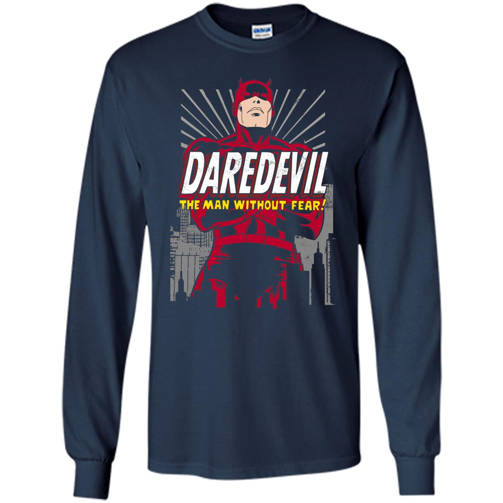 Movies T-shirt Marvel Daredevil The Man Without Fear Navy