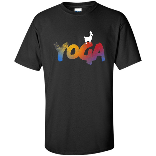 Love Goat Yoga T-shirt Yoga T-shirt Black