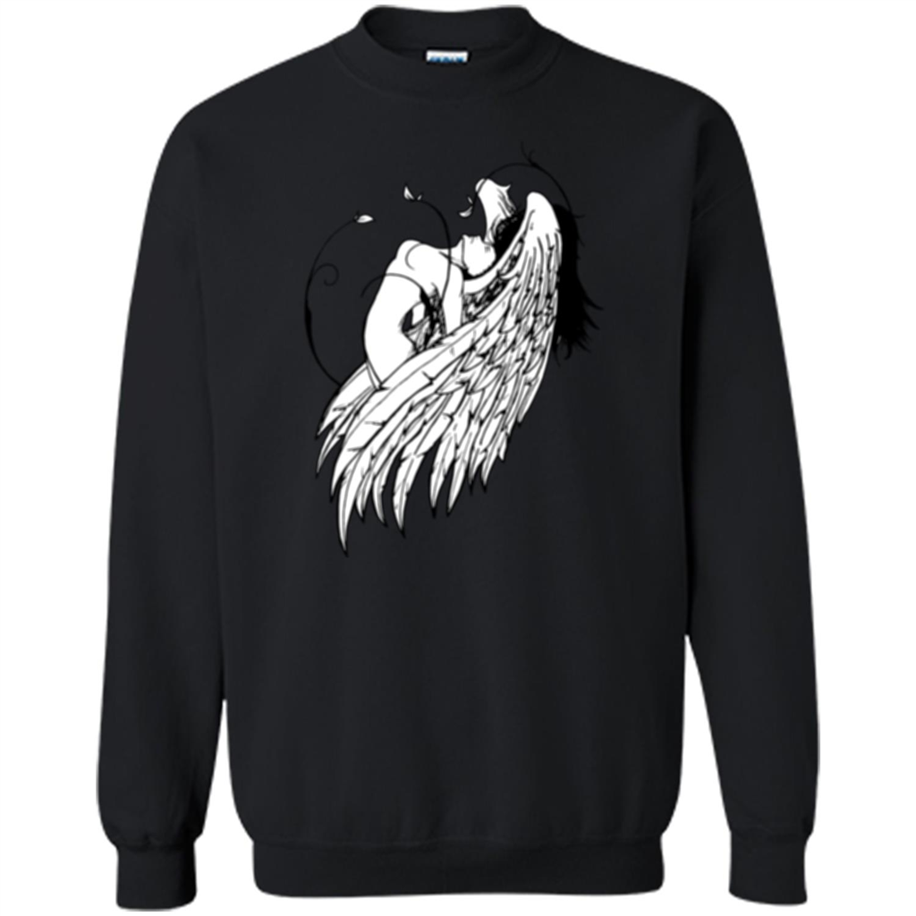 Angel T-shirt Angel Wings Black