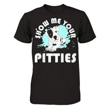 Show Me Your Pitties T-shirt Gildan - Short Sleeve Tee Black