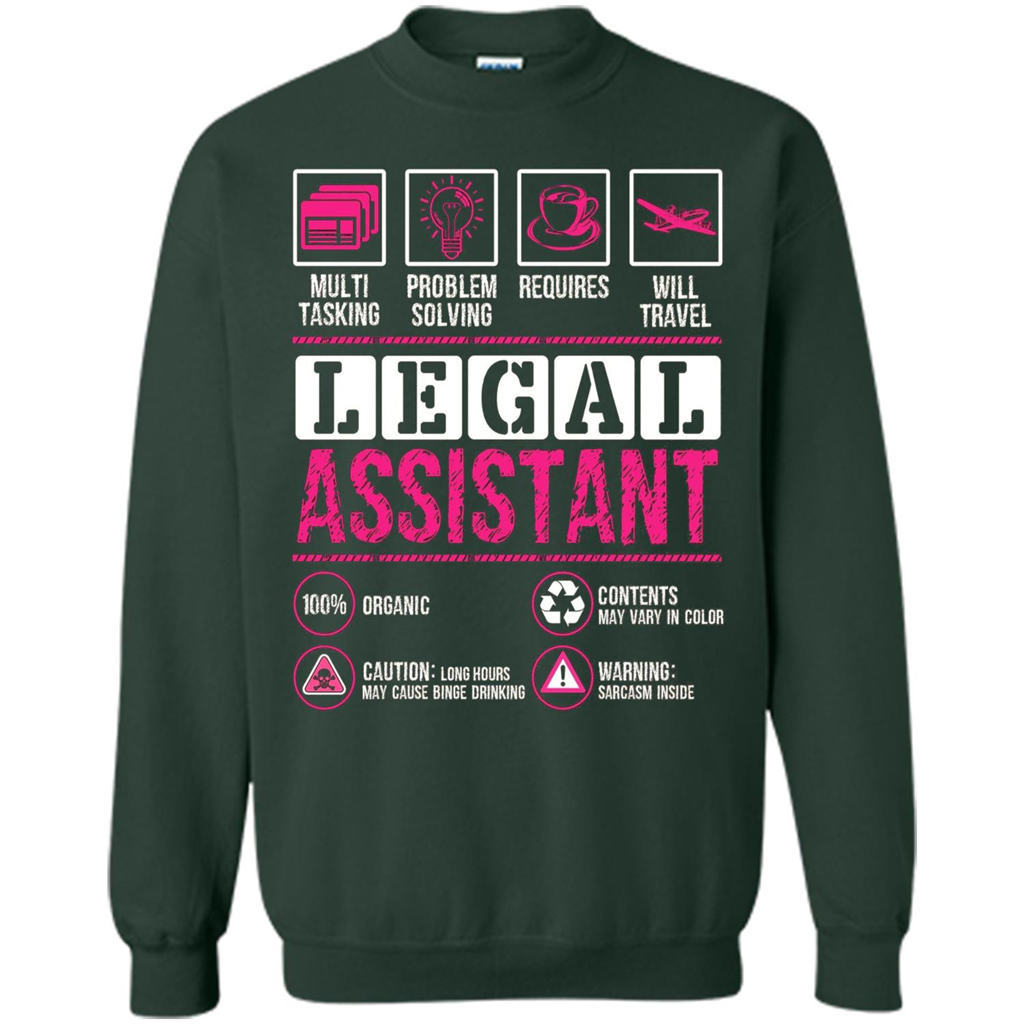 Legal Assistant T-shirt Funny Legal Assistant T-shirt Forest Green