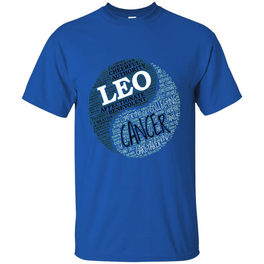 Zodiac Facts T-shirt Women Leo and Cancer T-shirt Royal
