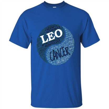Zodiac Facts T-shirt Women Leo and Cancer T-shirt Royal
