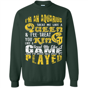 Aquarius T-shirt Im An Aquarius Treat Me Like A Queen