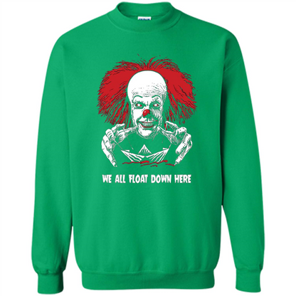 Red Balloon We All Float Down Here T-shirt Horror Halloween T-shirt Irish Green