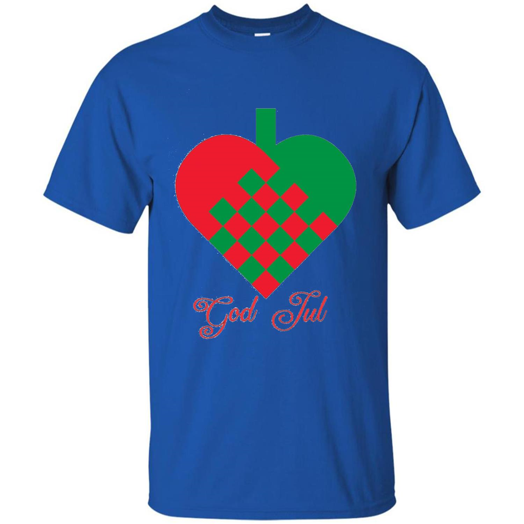 God Jul Merry Christmas T-shirt Royal