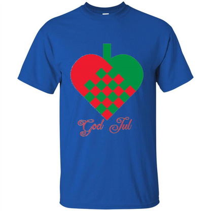 God Jul Merry Christmas T-shirt Royal