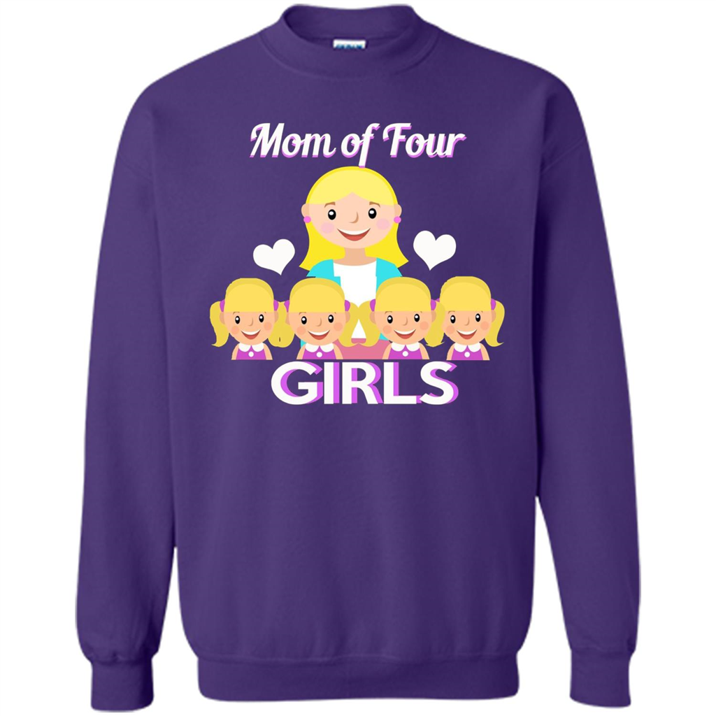 Mothers Day Gift from Daughter Mom Of Four Girls Purple