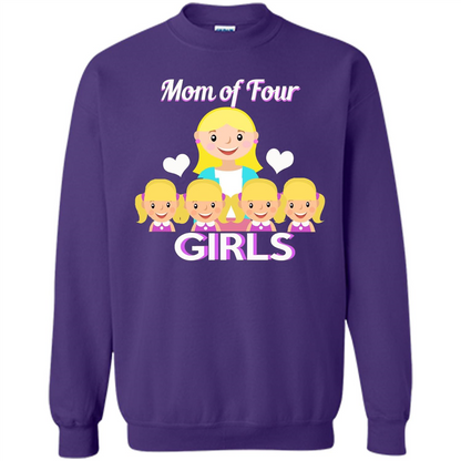 Mothers Day Gift from Daughter Mom Of Four Girls Purple