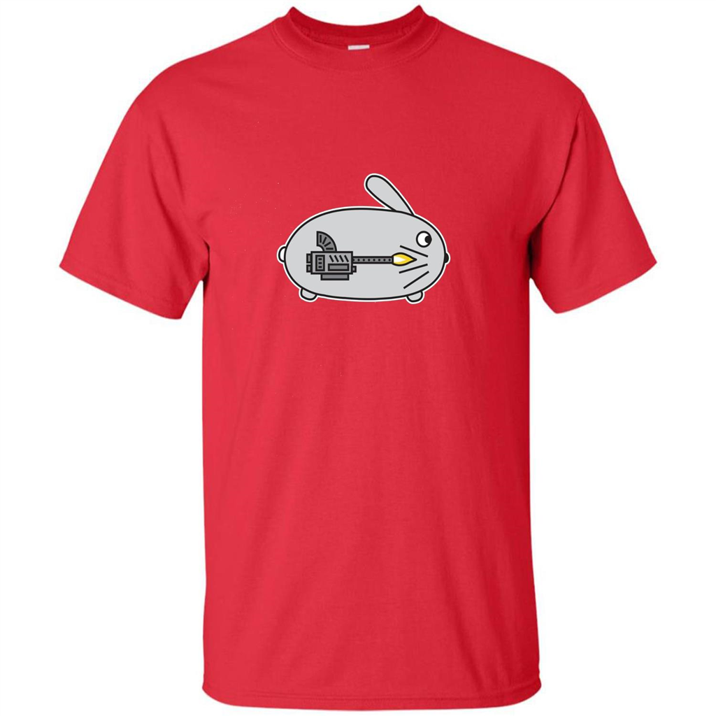 Bunny vs Dinosaur T-shirt Red