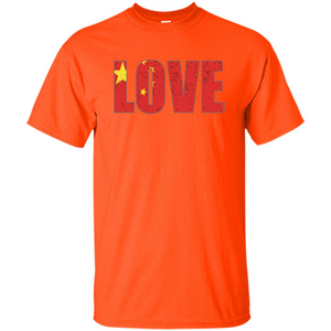 I Love China Flag T-shirt