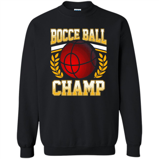 Bocce Ball Champ T-Shirt Bocce Ball Player Black